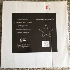 "GLO" LED star